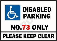 Disabled Parking Only