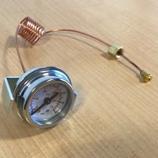 Isomac 16 Bar Chrome Pump Pressure Gauge - Made In Italy