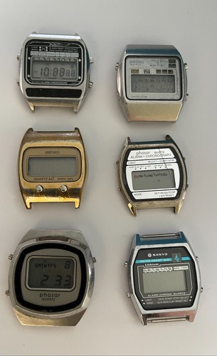Vintage lcd watches lot pulsar - vintage,