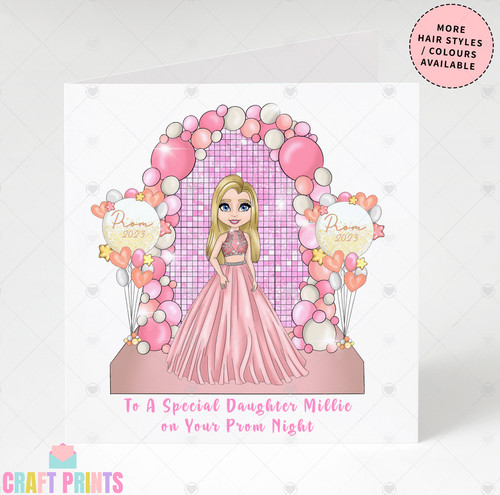 Stunning prom card for girls - stunning,