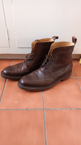 Mens leather barker - barker, boots