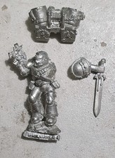 Warhammer 40k Vanguard Veteran Sergeant Space Marine Jump Pack Assault Metal OOP