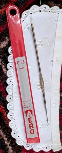 Vintage areo 75mm crochet - 0.75mm,