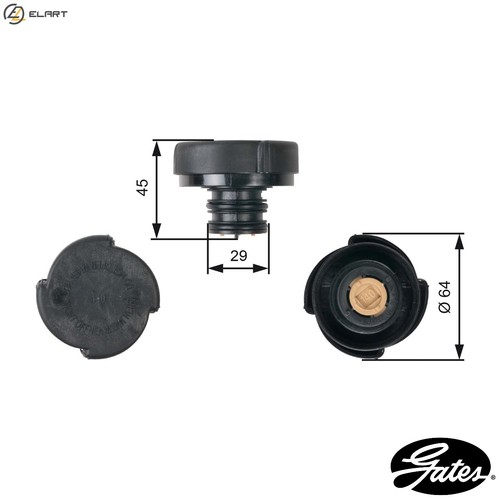Cap coolant tank - cap,