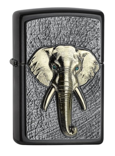 Elephant emblem zippo lighter - elephant,
