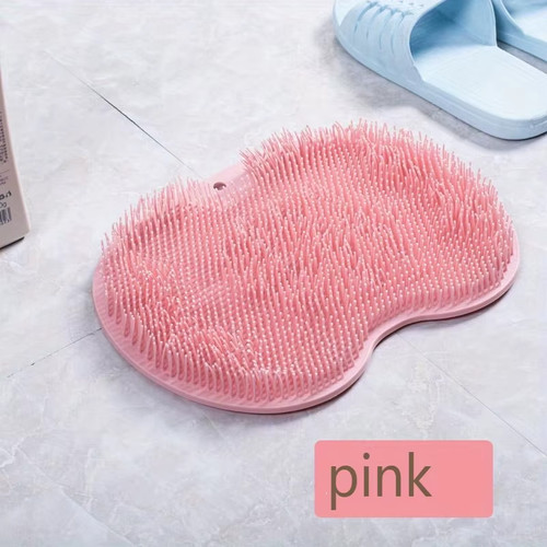 Shower foot scrubber mat - scrubber, back
