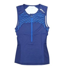 2XU Mens Tri Singlet XS Blue