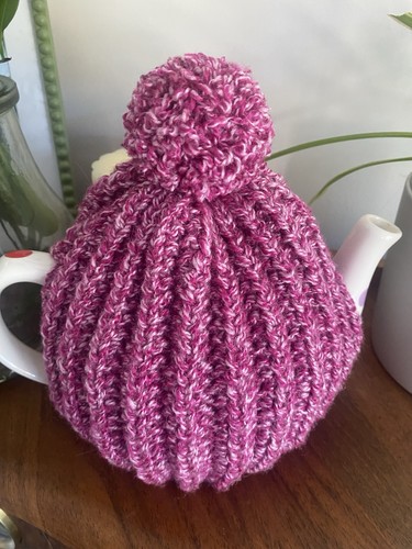 Hand knitted retro style tea - knitted,