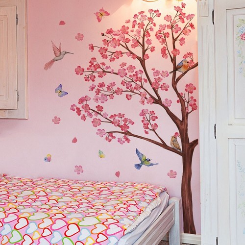 Large pink flower branch - large,