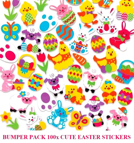 Easter stickers pack 100 - easter,