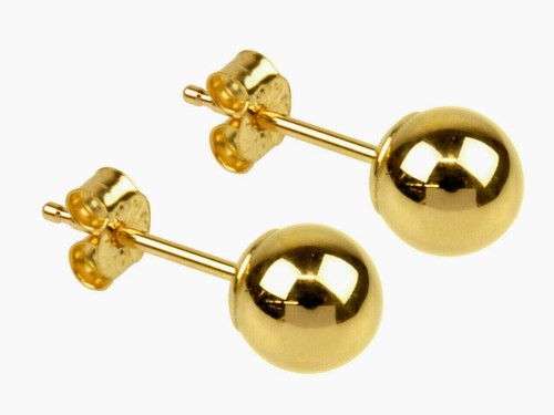 9ct gold ball earrings stud