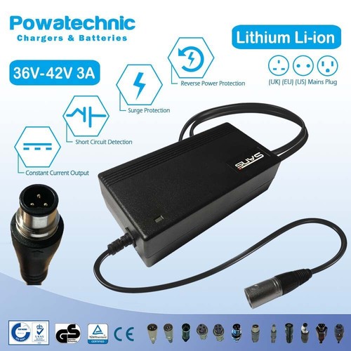 42v pin charger - 42v, 36v