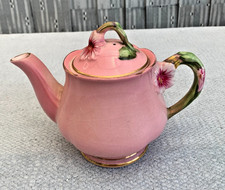 Small Vintage Royal Winton Grimwades Pink Petunia Breakfast Teapot