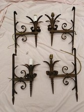 ANTIQUE WROUGHT IRON WALL