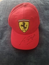 Genuine Michael Schumacher Signed Ferrari Cap With COA. Silverstone F1 GP 2010.