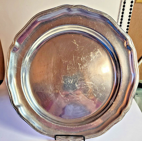 Pewter charger wilton - 12",