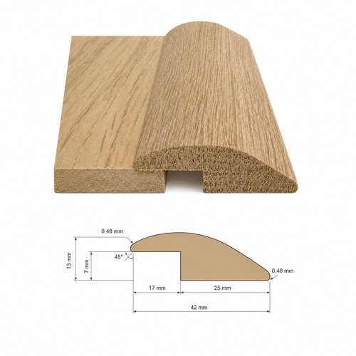 Solid oak flooring ramp - solid,