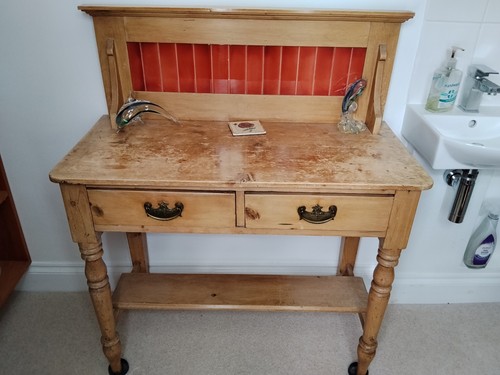 Bathroom washstand pine - washstand,
