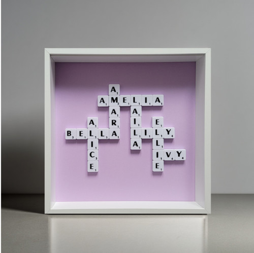 Scrabble picture box frame - 4.,