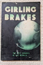 Vintage Girling Brakes Catalogue. 1930s. Motoring