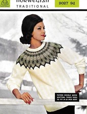 KNITTING PATTERN COPY 1950s