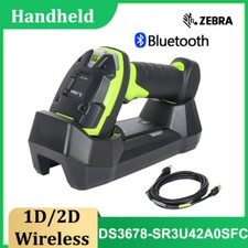 Zebra DS3678-SR3U42A0SFC 1D/2D Cordless Barcode Scanner with USB Cable & Cradle
