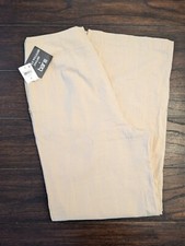 Nicole Williams English X Bar III 100% Cotton Wide Leg Pants Beige Size 8 New