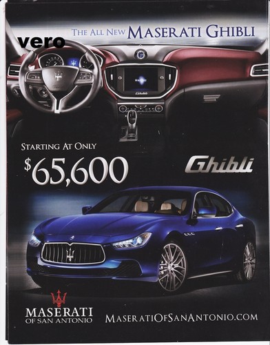 Maserati ghibli 2014 magazine - maserati,