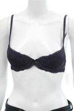 Princesse Tam Tam Womens Lace Under Wire Demi Bra Dark Purple Size 30 A