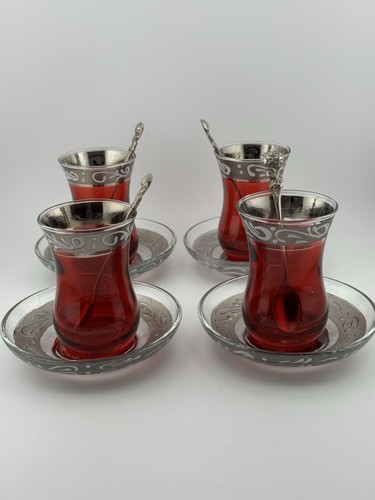 Vintage turkish tea glasses - turkish,