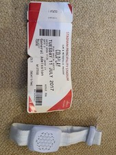 Coldplay 2017 Gig Ticket Stub and LED Coldplay Wristband Memorabilia UK Tour