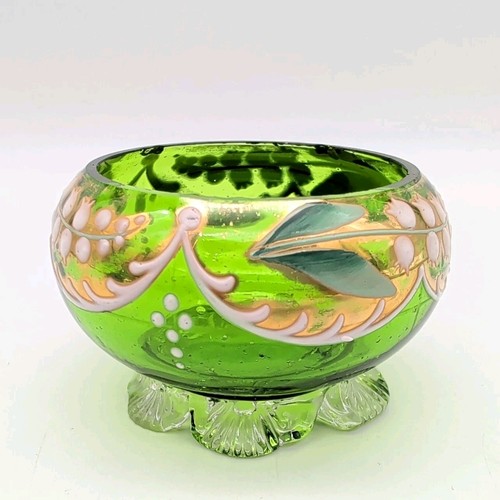Victorian green glass - green,