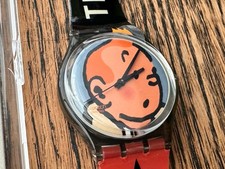 Swatch Watch Tintin Moulinsart 2004 Limited Edition. New, Unworn