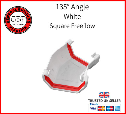 Square white gutter - square,