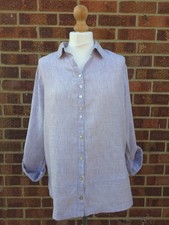Tahari 100% Linen Lilac Button
