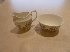 Aynsley Pottery Cottage Garden Milk Jug Sugar Bowl Excellent Condition