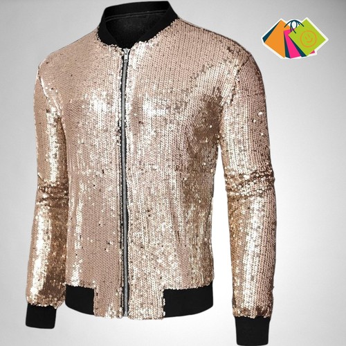 Mens sequin varsity jacket zip - varsity,