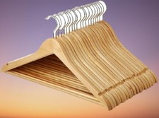 20 Pack Wooden Coat Hangers