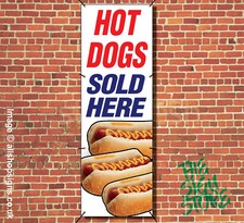 HOT DOGS SOLD HERE BANNER