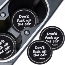 2x Universal Car Cup Holder Anti-Slip Pads Drink Coaster Cushion Accessories