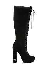BIBA RARE BLACK 2011 VONDA PLATFORM SUEDE ZIP KNEE HIGH BOOTS UK 6 39 RRP £300