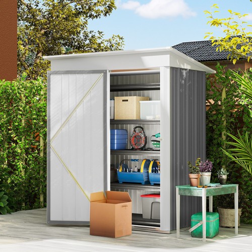 Outsunny steel garden shed - garden,
