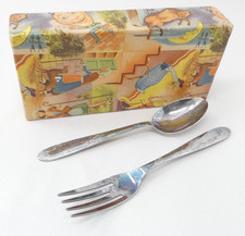 Child Christening Spoon Fork