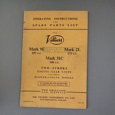Villiers instructions spare - villiers,