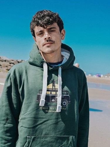 Unisex green hoody home is - unisex,