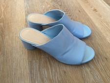 Zara woman sky blue leather