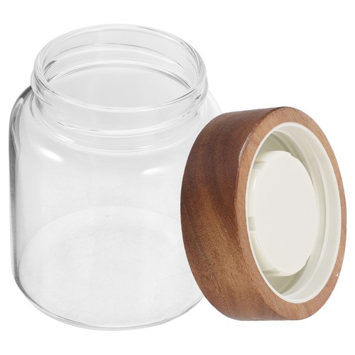 Glass food storage jar - food, with