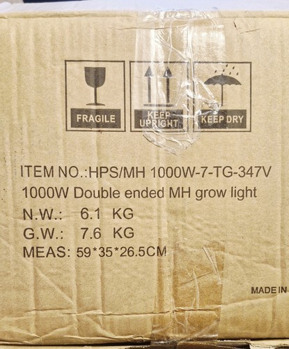 Grow lamp 1000w - double, ended