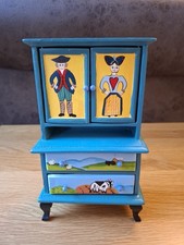 Eye Candy miniature dollhouse dolls house painted cabinet 17cm tall x 10cm wide
