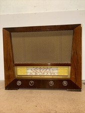 Vintage Philco Valve Radio Retro Music Listening Device Untested Spares Repairs